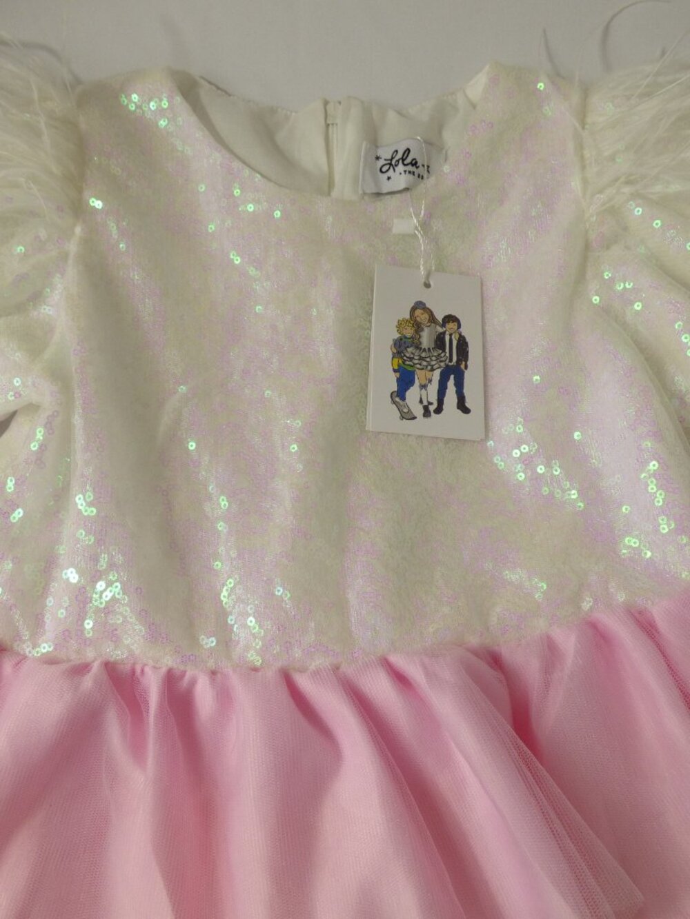 NWT Lola + The Boys Satin Rainbow Dream Dress, Size 10 - Picture 2 of 4